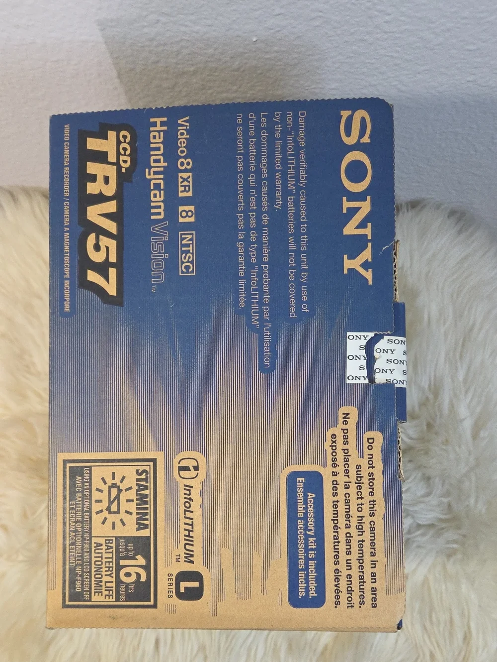 Open Box Sony CCD-TRV57 Handycam Vision Video8 XR Camcorder Complete Tested